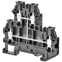 Omron DIN Rail Terminal Block Black 4mm² 2-Level Screw Terminal 32A 800V XW5TS40112V
