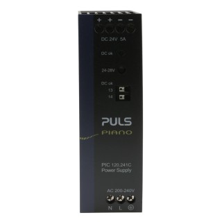 TRACOPOWER PIANO Switched Mode DIN Rail Power Supply 230V AC Input 28V DC, 5A Output, 120W PIC120.241C
