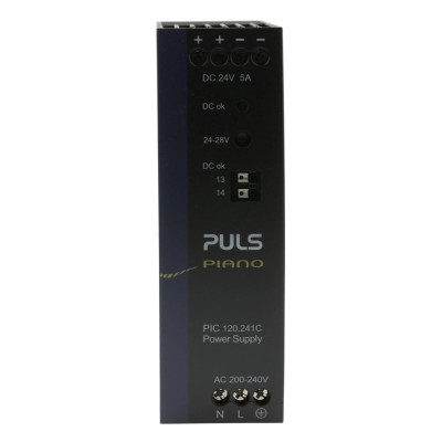 TRACOPOWER PIANO Switched Mode DIN Rail Power Supply 230V AC Input 28V DC, 5A Output, 120W PIC120.241C