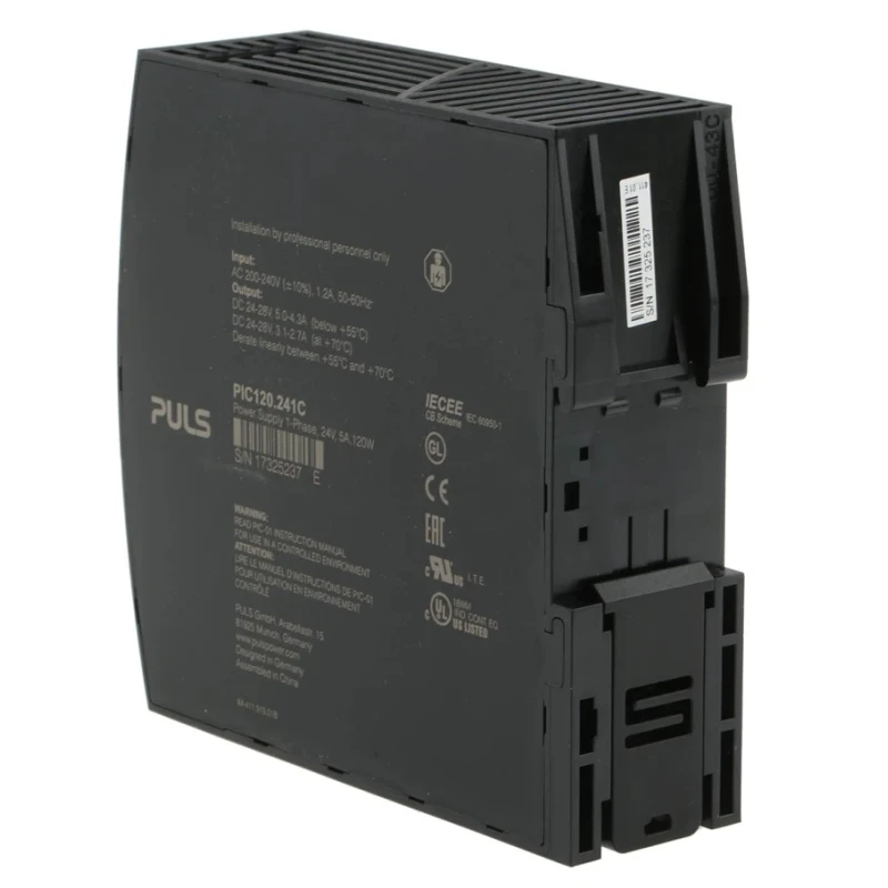 TRACOPOWER PIANO Switched Mode DIN Rail Power Supply 230V AC Input 28V DC, 5A Output, 120W PIC120.241C