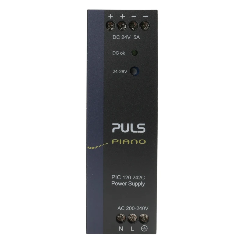 TRACOPOWER PIANO Switched Mode DIN Rail Power Supply 230V AC Input 28V DC, 5A Output, 120W PIC120.242C
