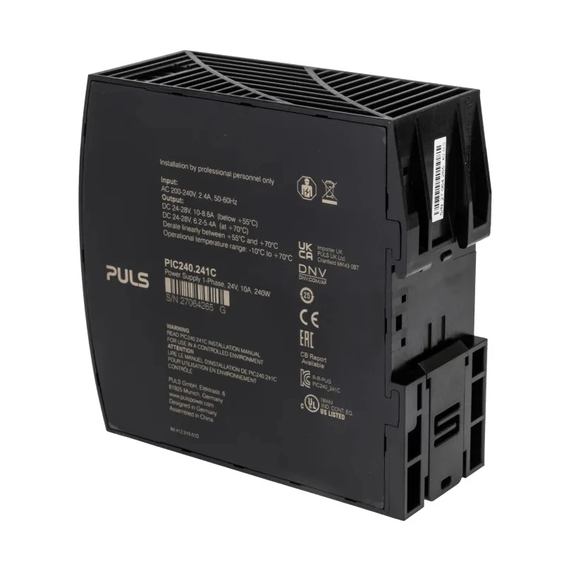 TRACOPOWER PIANO Switched Mode DIN Rail Power Supply 230V AC Input 28V DC Output 10A 240W PIC240.241C