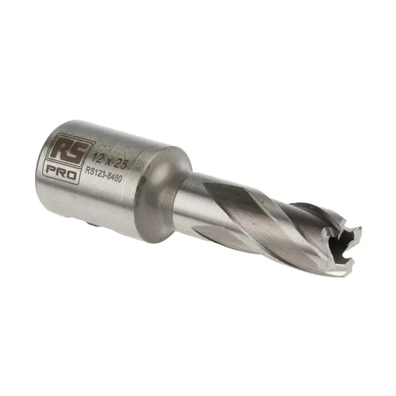 RS PRO High-Speed Steel (HSS) Magnetic Drill Bit 12 mm Cutter Diameter, 25 mm Cutting Depth 123-8480