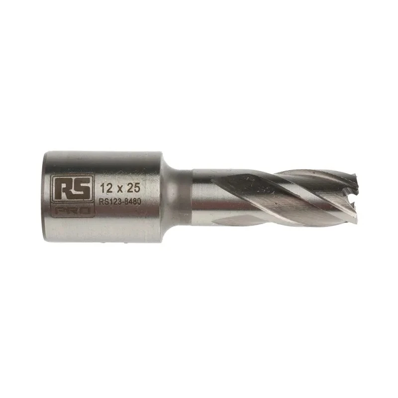 RS PRO High-Speed Steel (HSS) Magnetic Drill Bit 12 mm Cutter Diameter, 25 mm Cutting Depth 123-8480
