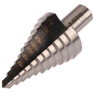 RS PRO HSS 6 to 30.5 mm High-Speed Steel Step Drill Bit Cone Shank 10mm 123-8508