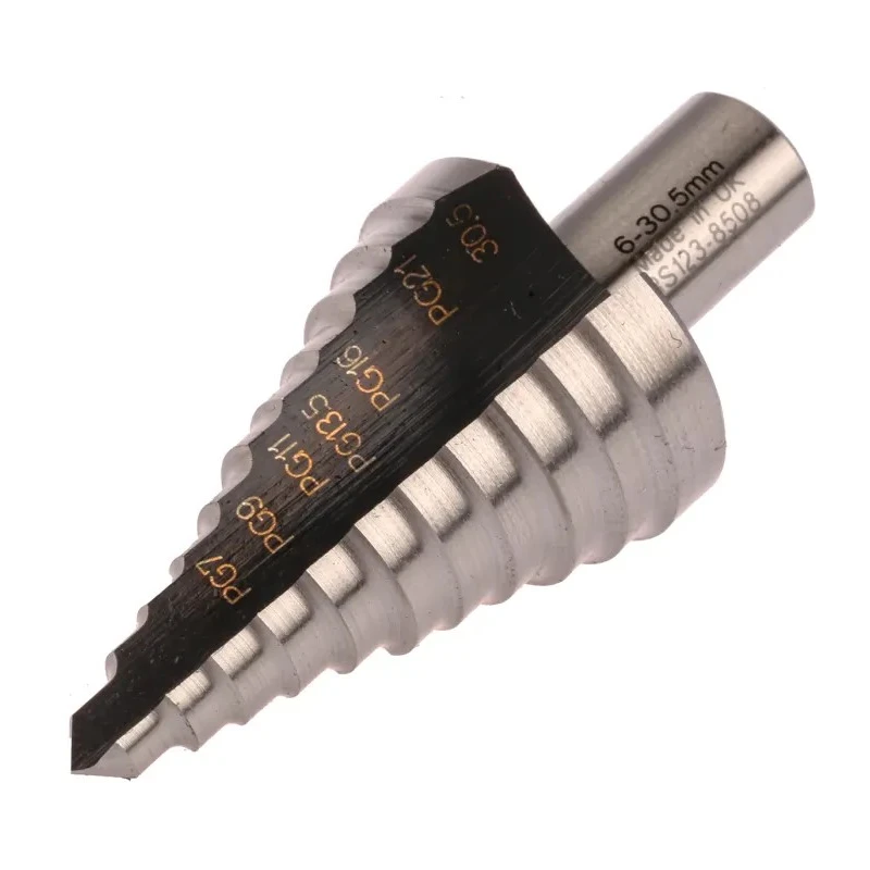 RS PRO HSS 6 to 30.5 mm High-Speed Steel Step Drill Bit Cone Shank 10mm 123-8508