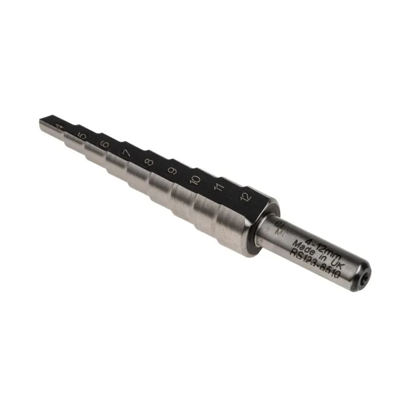 RS PRO HSS 4 to 12 mm High-Speed Steel Cone Shank Drill Bit 6.5mm Shank 123-8510