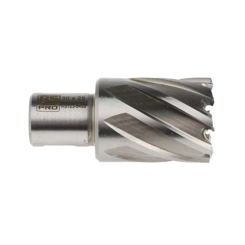 RS PRO HSS Magnetic Drill Bit 30 mm Cutting Diameter 25 mm Cutting Depth 19.05 mm Shank Diameter 123-8489