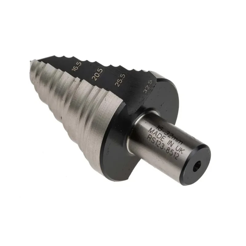 RS PRO High-Speed Steel Step Drill Bit 16 to 32 mm Cone Shank 123-8512