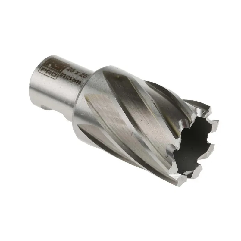 RS PRO High-Speed Steel Magnetic Drill Bit 28 mm Cutter Diameter 25 mm Cutting Depth Bright Finish Straight Flute 123-8488