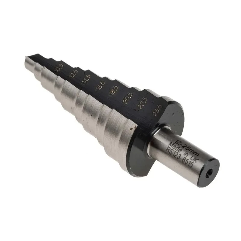 RS PRO High-Speed Steel (HSS) Step Drill Bit 12 to 25 mm Drill Diameter Cone Shank 123-8515