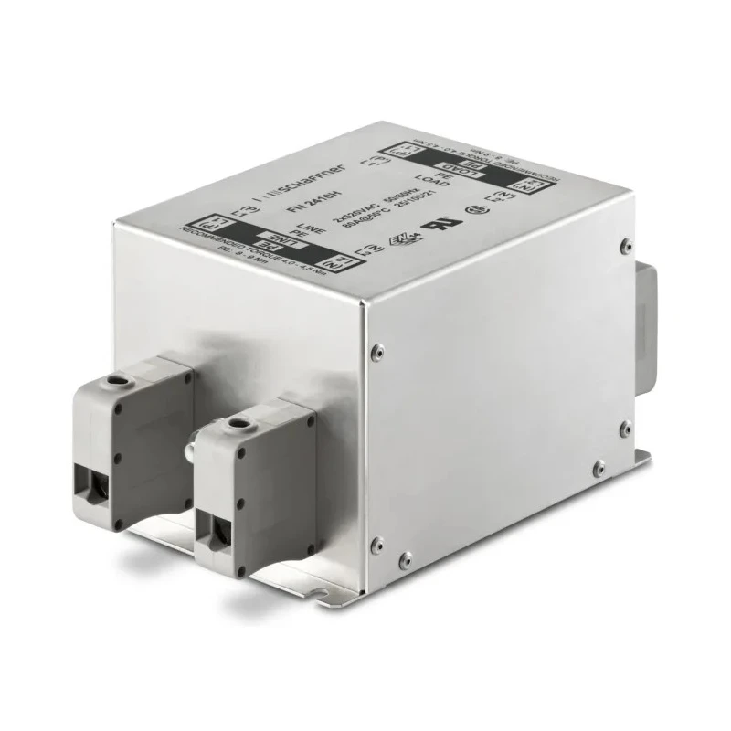 Schaffner Chassis Mount EMC Filter 100A 520V AC 250Hz Terminal Block 2 Phase FN2410H