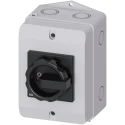 Siemens 3-Pole Front Isolator Switch 25A 10kW IP65 690V ac 