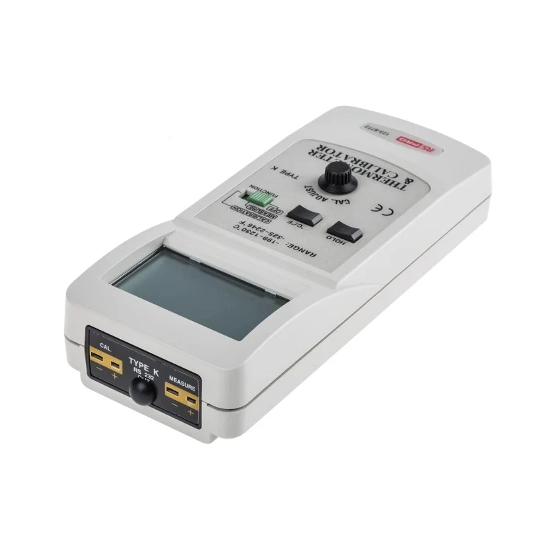 RS PRO Thermocouple Temperature Calibrator Type K, Resolution 0.1 °C, Accuracy ±2°C, Battery Powered 123-8772