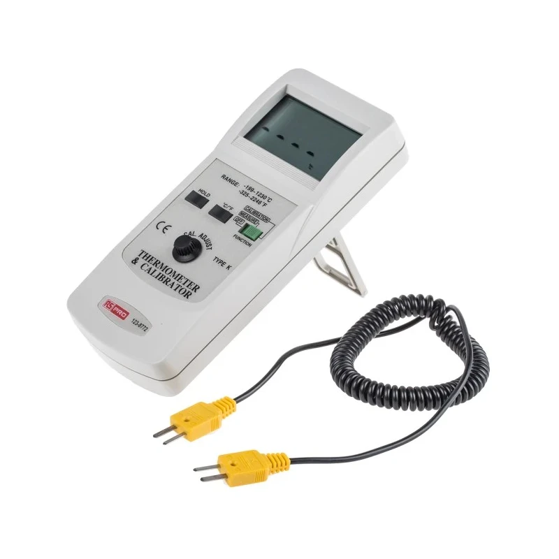 RS PRO Thermocouple Temperature Calibrator Type K, Resolution 0.1 °C, Accuracy ±2°C, Battery Powered 123-8772