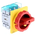 Siemens 3-Pole Panel Mount Isolator Switch IP65, 125A, 45kW, 690V AC, Red Handle 