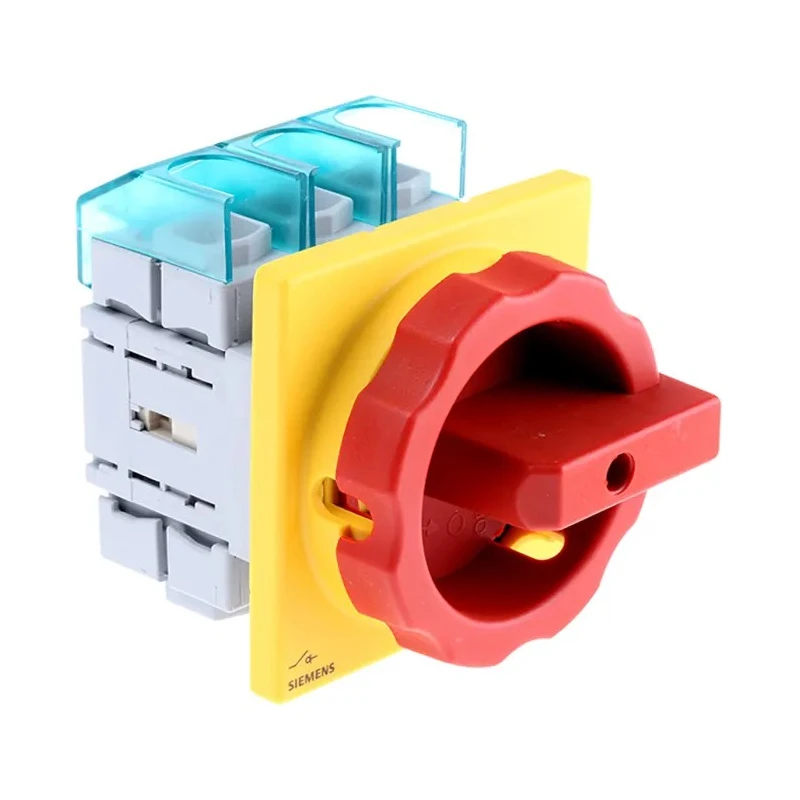 Siemens 3-Pole Panel Mount Isolator Switch IP65, 125A, 45kW, 690V AC, Red Handle 
