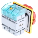 Siemens 3-Pole Panel Mount Isolator Switch IP65, 125A, 45kW, 690V AC, Red Handle 