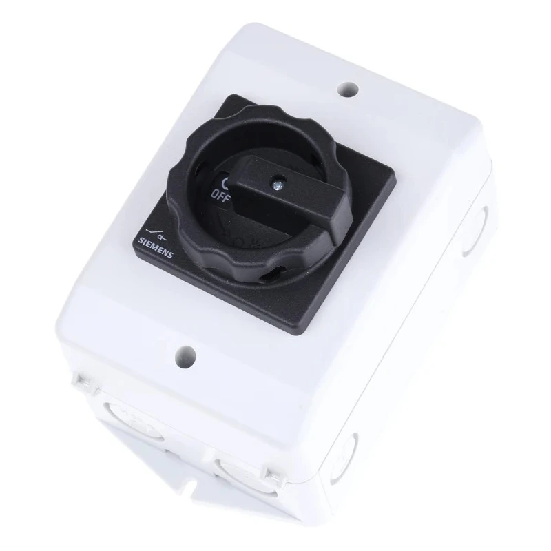 Siemens 3-Pole Front Isolator Switch, IP65, 25A, 10 kW, 690V AC, Series 3LD, Model 