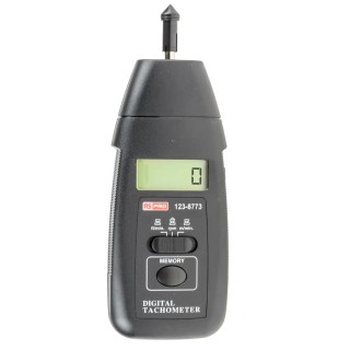 RS PRO Contact Tachometer with Best Accuracy ±0.05 %, LCD Display, Max Speed 19999rpm 123-8773