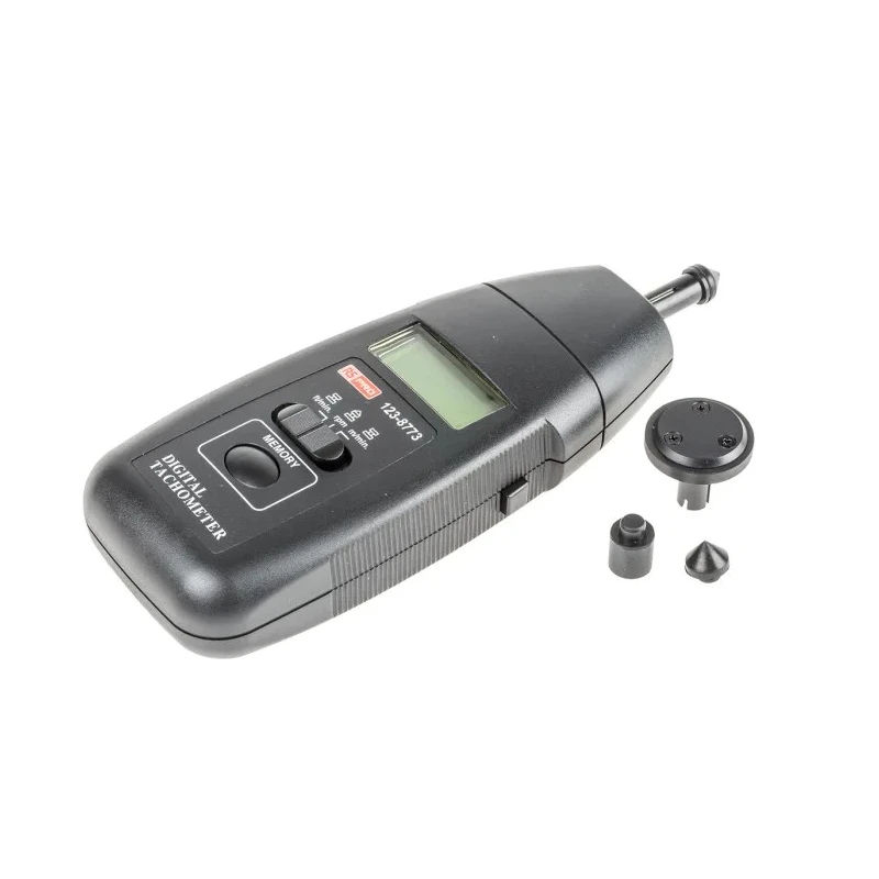 RS PRO Contact Tachometer with Best Accuracy ±0.05 %, LCD Display, Max Speed 19999rpm 123-8773