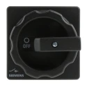 Siemens 3-Pole Panel Mount Isolator Switch IP65, 25A, 9.5 kW, 690V AC, Black Handle 
