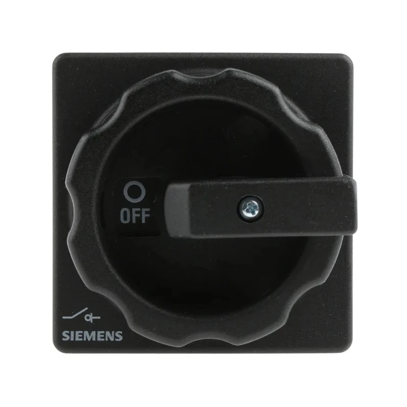Siemens 3-Pole Panel Mount Isolator Switch IP65, 25A, 9.5 kW, 690V AC, Black Handle 