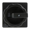 Siemens 3-Pole Panel Mount Isolator Switch IP65, 25A, 9.5 kW, 690V AC, Black Handle