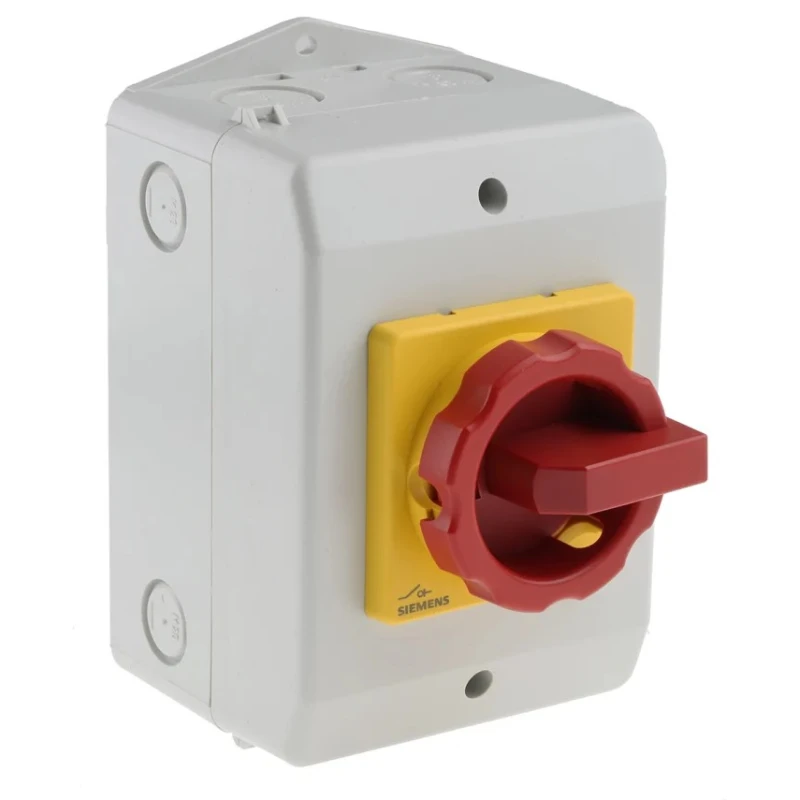 Siemens 3-Pole Front Isolator Switch, IP65 Rated, 16A Current, 7.5 kW Power 