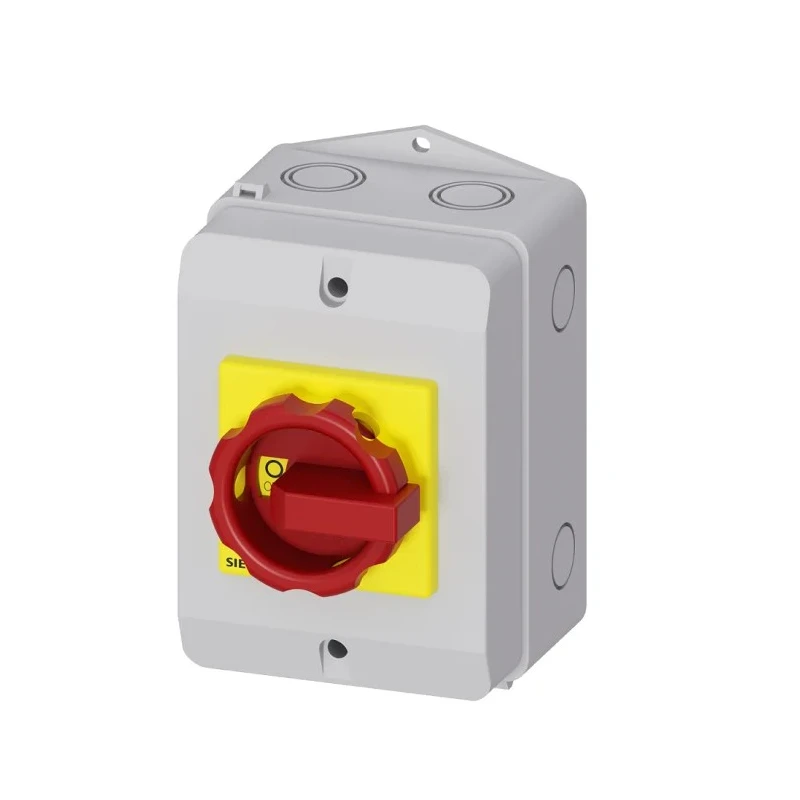 Siemens 3-Pole Front Isolator Switch, IP65 Rated, 16A Current, 7.5 kW Power 