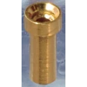Mac 8 PD Series Straight Through Hole Socket Pin with Beryllium Copper Alloy Contact, Gold Plated, 12A, 125V PD-40