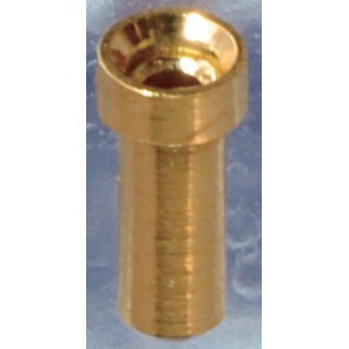 Mac 8 PD Series Straight Through Hole Socket Pin with Beryllium Copper Alloy Contact, Gold Plated, 12A, 125V PD-40