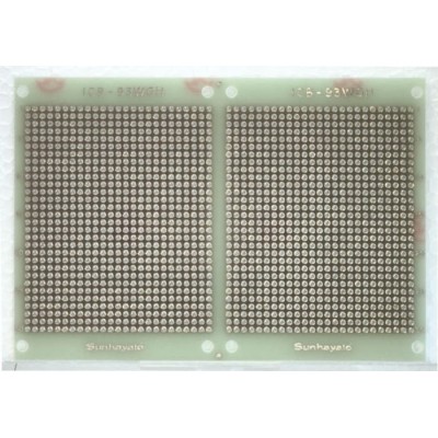 Sunhayato Matrix Board FR1 Phenol-Sided Paper 138mm x 95mm 1.6mm Thick 1mm Holes ICB-93W