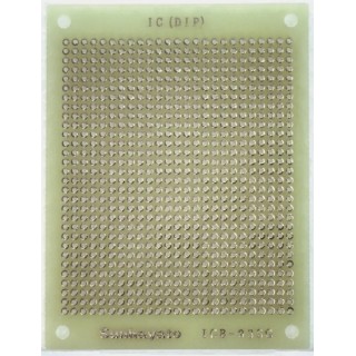 Sunhayato Matrix Board 1 mm Holes, 2.54 mm Pitch, 95 mm Length, 72 mm Width, Composite Epoxy Material ICB-93SG
