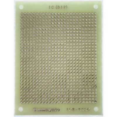 Sunhayato Matrix Board 1 mm Holes, 2.54 mm Pitch, 95 mm Length, 72 mm Width, Composite Epoxy Material ICB-93SG