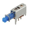 Alps Alpine Push Button Switch PCB Mount, Latching SPDT, 30 V DC, Black Actuator, Square Style SPPJ3