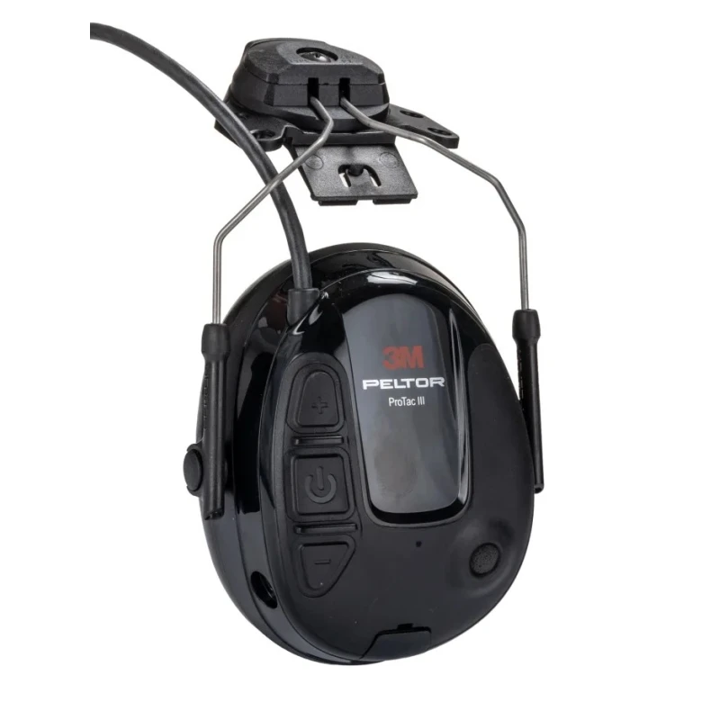 3M PELTOR ProTac III Listen Only Electronic Ear Defenders with Headband 25 dB Black MT13H220P3E