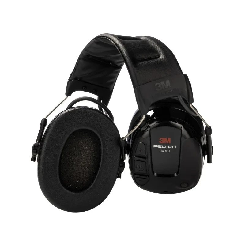 3M PELTOR ProTac III Listen Only Electronic Ear Defenders with Headband 26 dB Black MT13H220A