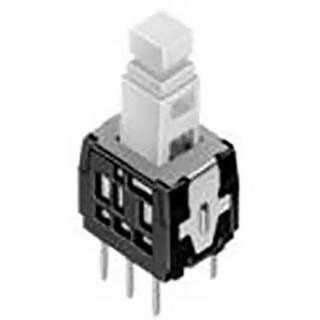 Alps Alpine Push Button Switch, Latching, PCB Mount, DPDT, 30 V dc, White Actuator, SPPH420100