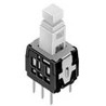 Alps Alpine Push Button Switch, Latching, PCB Mount, DPDT, 30 V dc, White Actuator, SPPH420100