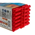 RawlPlug Red Plastic Wall Plug 28 mm Length R-U1-MIX-RED-288