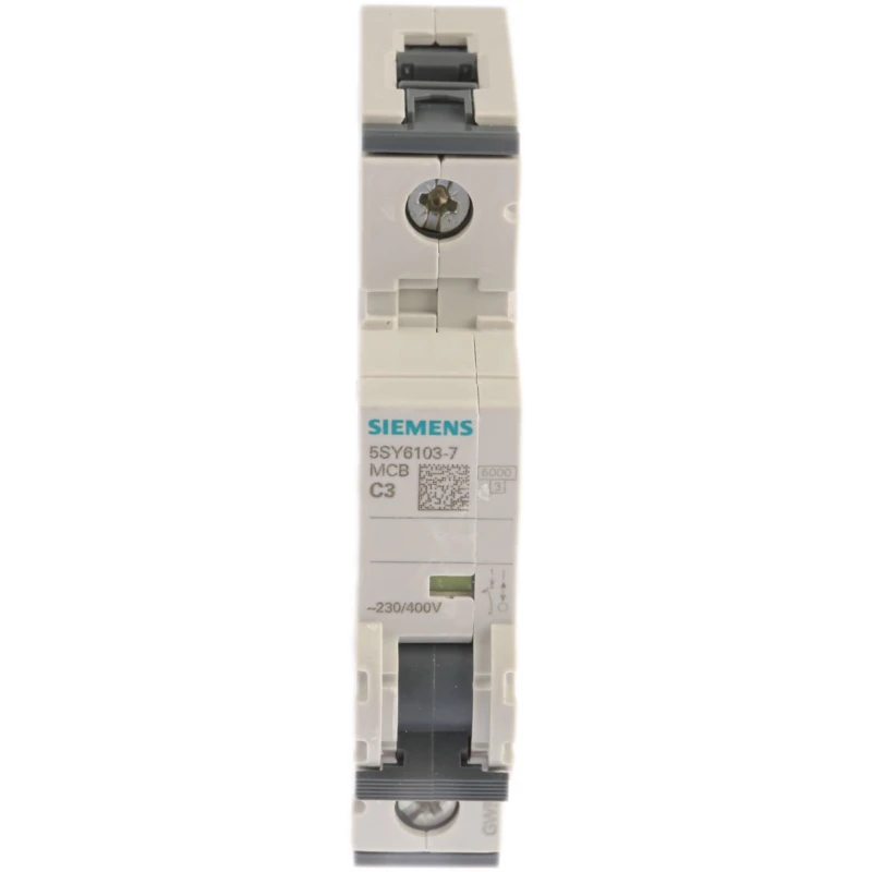 Siemens SENTRON Miniature Circuit Breaker 1-Pole 3A Type C 400V AC 72V DC 6kA Breaking Capacity 5SY6103-7