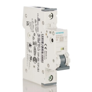 Siemens SENTRON Miniature Circuit Breaker 1-Pole 2A Type C 400V AC 60V DC 6 kA Breaking Capacity 5SY6102-7