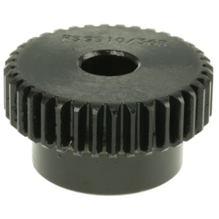 RS PRO Steel 36 Teeth Spur Gear, 1 Module, 10mm Bore, 36 mm Pitch Diameter, 28 mm Hub Diameter 521-6323