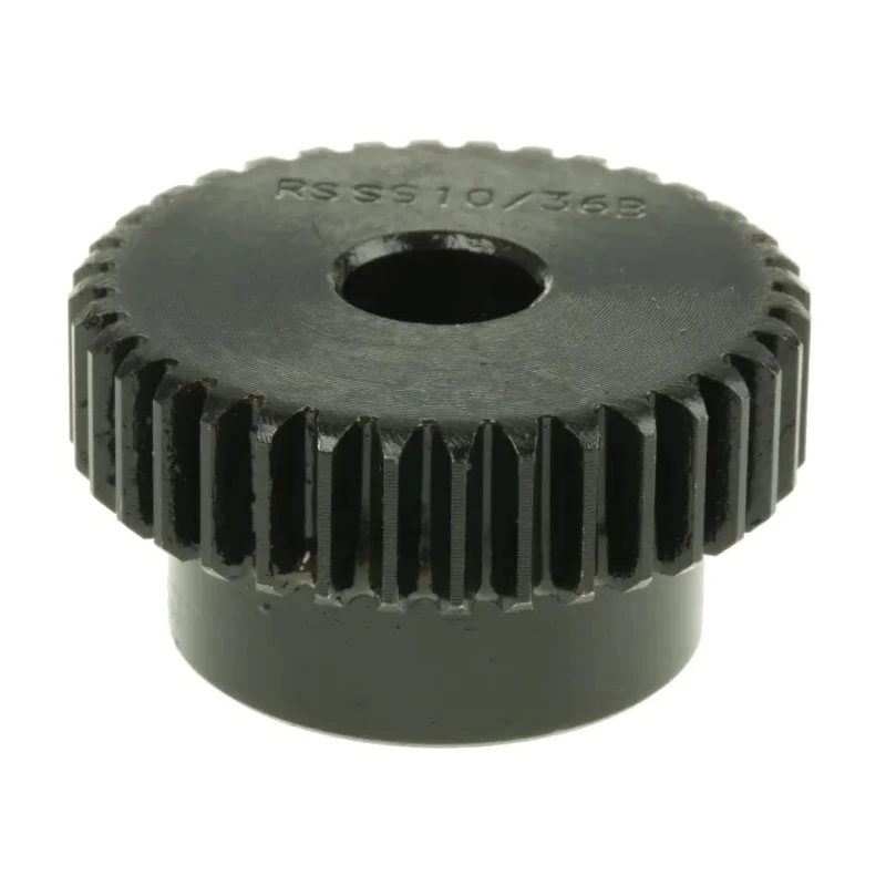 RS PRO Steel 36 Teeth Spur Gear, 1 Module, 10mm Bore, 36 mm Pitch Diameter, 28 mm Hub Diameter 521-6323