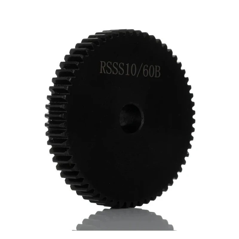 RS PRO Steel 60 Teeth Spur Gear 1 Module 10mm Bore 60 mm Pitch Diameter 35 mm Hub Diameter 521-6373