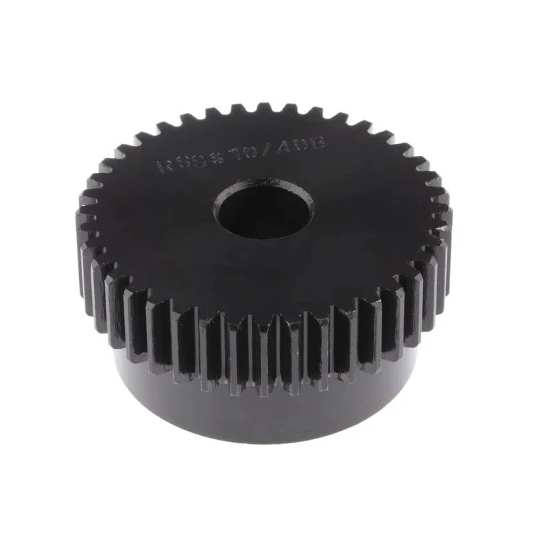 RS PRO Steel 40 Teeth Spur Gear, 1 Module, 10mm Bore Diameter, 40 mm Pitch Diameter, 35 mm Hub Diameter, 10 mm Face 521-6339