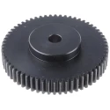 RS PRO Steel 60 Teeth Spur Gear 2 Module 15mm Bore 120 mm Pitch Diameter 60 mm Hub Diameter 521-6682