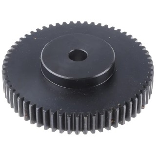 RS PRO Steel 60 Teeth Spur Gear 2 Module 15mm Bore 120 mm Pitch Diameter 60 mm Hub Diameter 521-6682