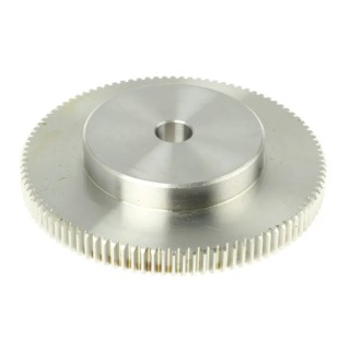 RS PRO Stainless Steel 100 Teeth Spur Gear, Module 1, 12mm Bore, 100mm Pitch Diameter, 60mm Hub Diameter 521-6806